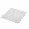 Apollo Tile Sample of White Recycled Glass Hex  11.8"x12" Glass Mosaic Tile APLVRE9901EC58 Sample - alternate 3